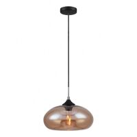 Lampa wisząca Valio MDM2093/1 C Italux nowoczesna klosz w kształcie kulistym ze szkła przyciemnianego