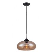 Lampa wisząca Valio MDM2093/1 C Italux nowoczesna klosz w kształcie kulistym ze szkła przyciemnianego