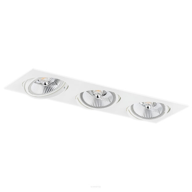 Lampa sufitowa wpuszczana OLIMP PLUS 6116 Argon ruchoma czarna 3xES111