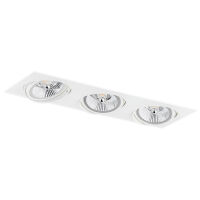 Lampa sufitowa wpuszczana OLIMP PLUS 6116 Argon ruchoma czarna 3xES111