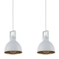 Lampa wisząca MARS 2 SIGMA 32259 BIAŁO/ZŁOTA PODWÓJNA