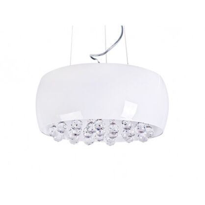 Lampa wisząca Quince 40 AZzardo  AZ0701 okrągły szklany klosz z ozdobnymi kryształkami