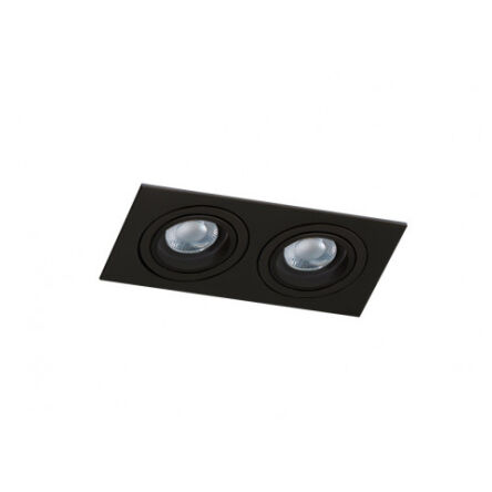 Lampa wpuszczana kwadrat nowoczesna CARO 2S  AZ2437 Azzardo podwójna czarna