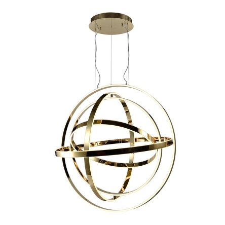 Lampa wisząca COPERNICUS GOLD 180W LED złote okręgi MILAGRO ML6152