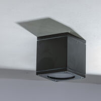 Lampa zewnętrzna JOE SQUARE AZ4270 IP54 czarna kostka wykonana z metalu i szkła