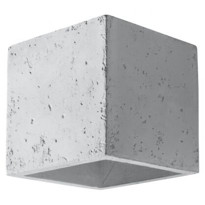 Kinkiet QUAD BETON SOLLUX  Lampa Ścienna NOWOCZESNY stal  SL.0487
