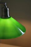 Lampa stołowa Vela 1L E27 108864 Markslojd antyczny mosiądz/zielona 49,5cm, klosz Ø25cm - 4