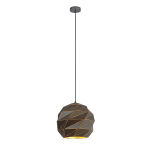 Lampa wisząca PALERMO PND-2424-1L-GR+GD Italux szaro- złota - 2