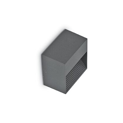Kinkiet DOWN AP1 ANTRACYT Ideal Lux  122045  z aluminiowego ma kolor antracytu akrylowy dyfuzor idealna jako oświetlenie schodowe IP44