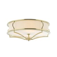 Plafon Stesso PL Old Gold L Orlicki Design elegancki satynowy złoty