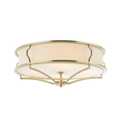 Plafon Stesso PL Old Gold L Orlicki Design elegancki satynowy złoty