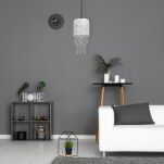 Lampa wisząca ALMERIA SILVER/BLACK MILAGRO MLP6434  - 3