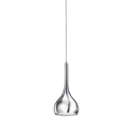Lampa wisząca Soul 1 Chrome AZzardo AZ1652 klosz ze szkła w kolorze chromu