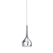 Lampa wisząca Soul 1 Chrome AZzardo AZ1652 klosz ze szkła w kolorze chromu