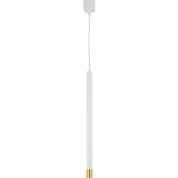 LAMPA WISZĄCA SOPER DUE 33236 SIGMA SOPEL TUBA BIAŁA ZŁOTA