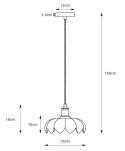 Lampa wisząca Kurage 1L E27 109177 Markslojd antyczny mosiądz/zielona Ø26cm - 2