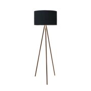 Lampa podłogowa AZ3010 czarny klosz miedziane nóżki 