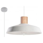 Lampa wisząca AFRA SL.0282 SOLLUX nietypowa nowoczesna połączenie betonu metalu oraz drewna