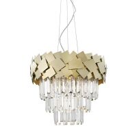 Lampa wisząca QUASAR  P0506-06A-F4E3 ZUMALINE ZŁOTA W STYLU pałacowym niesamowicie elegancka doskonałe dopełnienie salonu