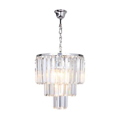 LAMPA WISZĄCA LAMPA WEWNĘTRZNA (WISZĄCA) ZUMA LINE AMEDEO PENDANT 17106/3+1-CHR