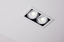 Lampa wpuszczana Tweet 50.2 mini.LED Labra  4.1161  techniczna prostokąt  z ramką ruchoma głowica różne kolory wykończenia - 4