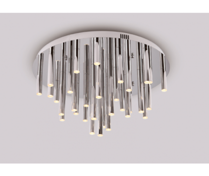 Plafon Organic C0115 Maxlight  wykończenie w kolorze chromu podsufitka na kole nowoczesna