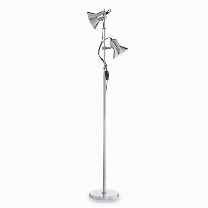 Lampa podłogowa Polly PT2 CROMO Ideal Lux  061122  Klosze ruchome lampa chromowana techniczna