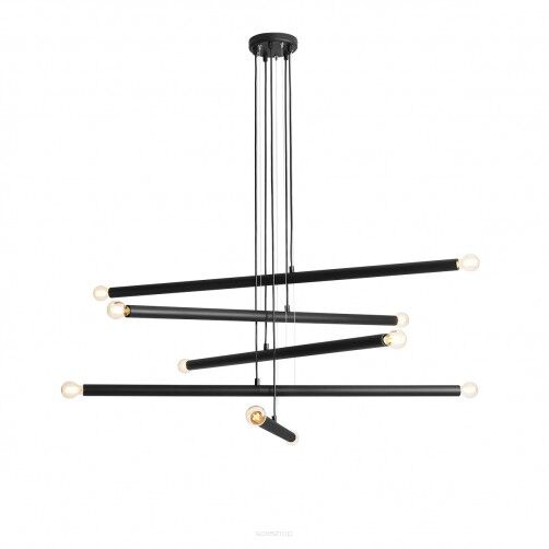 Lampa wisząca TUBO 10 BLACK 5 metrowych tub ALDEX 1072M1  