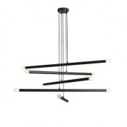 Lampa wisząca TUBO 10 BLACK 5 metrowych tub ALDEX 1072M1  