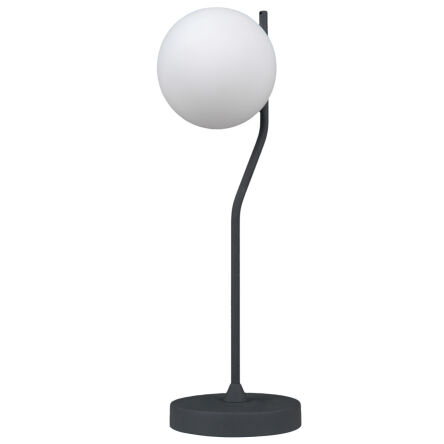 Lampa stołowa  CARIMI TB-3300-1-BK Italux  NOWOCZESNA KULA CZARNY SATYNOWY G9 