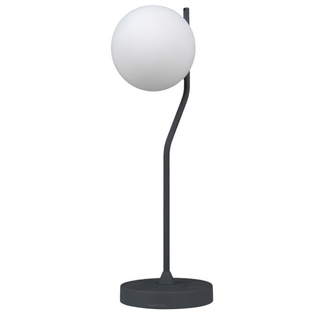 Lampa stołowa  CARIMI TB-3300-1-BK Italux  NOWOCZESNA KULA CZARNY SATYNOWY G9 