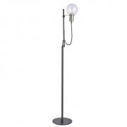 Lampa podłogowa gianni ML16096-1B Italux w surowym stylu industrialnym metalowe elementy mają czarne wykończenie z dodatkami antycznego brązu 