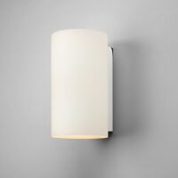 Kinkiet lampa ścienna Cyl 260- Astro 0884 1186002 białe opalizujące szkło nowoczesny 26 cm polerowany chrom walec podłużny okragły