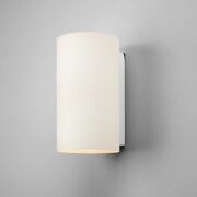 Kinkiet lampa ścienna Cyl 260- Astro 0884 1186002 białe opalizujące szkło nowoczesny 26 cm polerowany chrom walec podłużny okragły