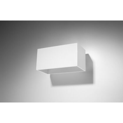KINKIET QUAD MAXI BIAŁY PROSTOKĄT SOLLUX  Lampa Ścienna NOWOCZESNY stal  SL.0525 lampa  SOLLUX LIGHTING