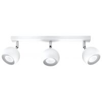 PLAFON OCULARE 3 Biały  SOLLUX  Lampa Ścienna NOWOCZESNY stal  SL.0439 metalowa lampa  SOLLUX LIGHTING