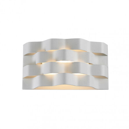 Kinkiet Verigo MB1401S Italux NIEREGULARNA FALOWANA POWIERZCHNIA BIAŁA LED 20W IP20 