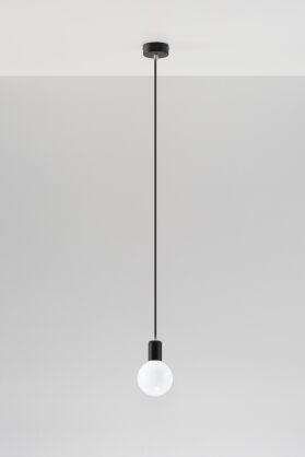 Nowoczesna lampa wisząca EDISON czarna E27 Zwis SL. 0152