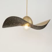 Lampa wisząca KAPELLO 32349 SIGMA złota-/ czarna nakrapiana 55 cm