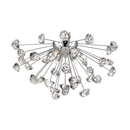 Lampa sufitowa plafon STAR C0539-06A-F4AC  Zuma Line szklany 6x G9 chrom