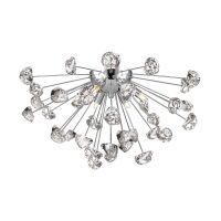 Lampa sufitowa plafon STAR C0539-06A-F4AC  Zuma Line szklany 6x G9 chrom