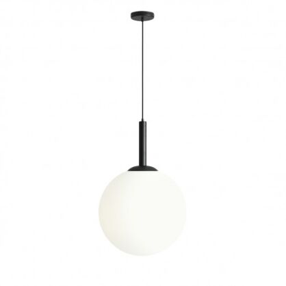 Lampa wisząca BOSSO GRANDE 50 BLACK czarna kula XXL ALDEX 1087XXL1