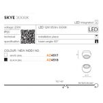 Lampa sufitowa SKYE AZ4518 AZZARDO CZARNA KULA LED 12W - 3