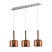 Lampa wisząca Copenhagen - P03035CU Nowoczesna szklane zwisy w kolorze miedzi IDEALNA DO SALONY CZY JADALNI