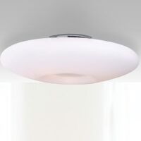 Plafon Pires 60 Top AZzardo LC5123-4 AZ0281 z metalu w kolorze chromu i białego szkła nowoczesny
