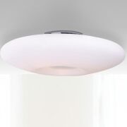 Plafon Pires 60 Top AZzardo LC5123-4 AZ0281 z metalu w kolorze chromu i białego szkła nowoczesny