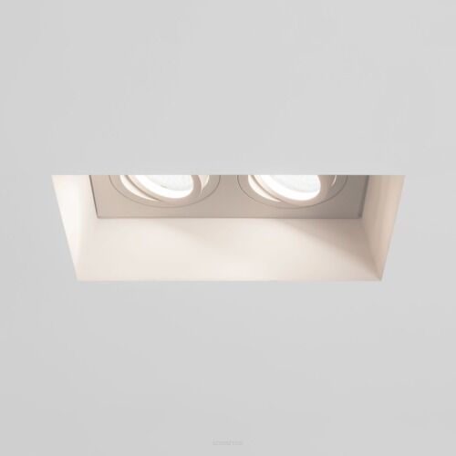 Lampa wpuszczana Blanco - Astro 7344 1253006 podwójna prostokąt biały gips do zabudowy