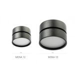 Lampa sufitowa MONA 18W AZ4545 AZZARDO ŁAMANA LED ᴓ 12 CM 3000K CZARNA - 4