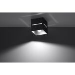 Plafon LOBO  SL.0207 lampa sufitowa w kształcie kostki wykonana z aluminium wykończonym w kolorze czarnym nowoczesna idealna do salonu kuchni sypialni - 2