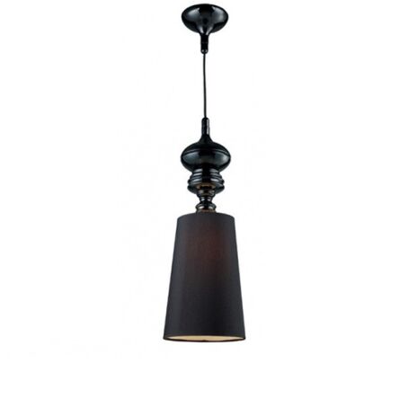 Lampa wisząca BAROCO BLACK AZzardo AZ0064 styl barokowy z tkaniny i metalu